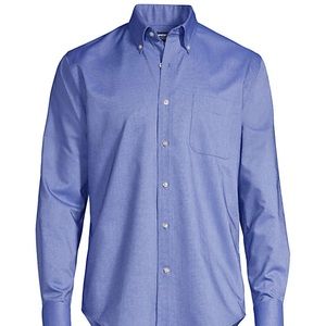 Lands End Trim Fit Blue Button Down